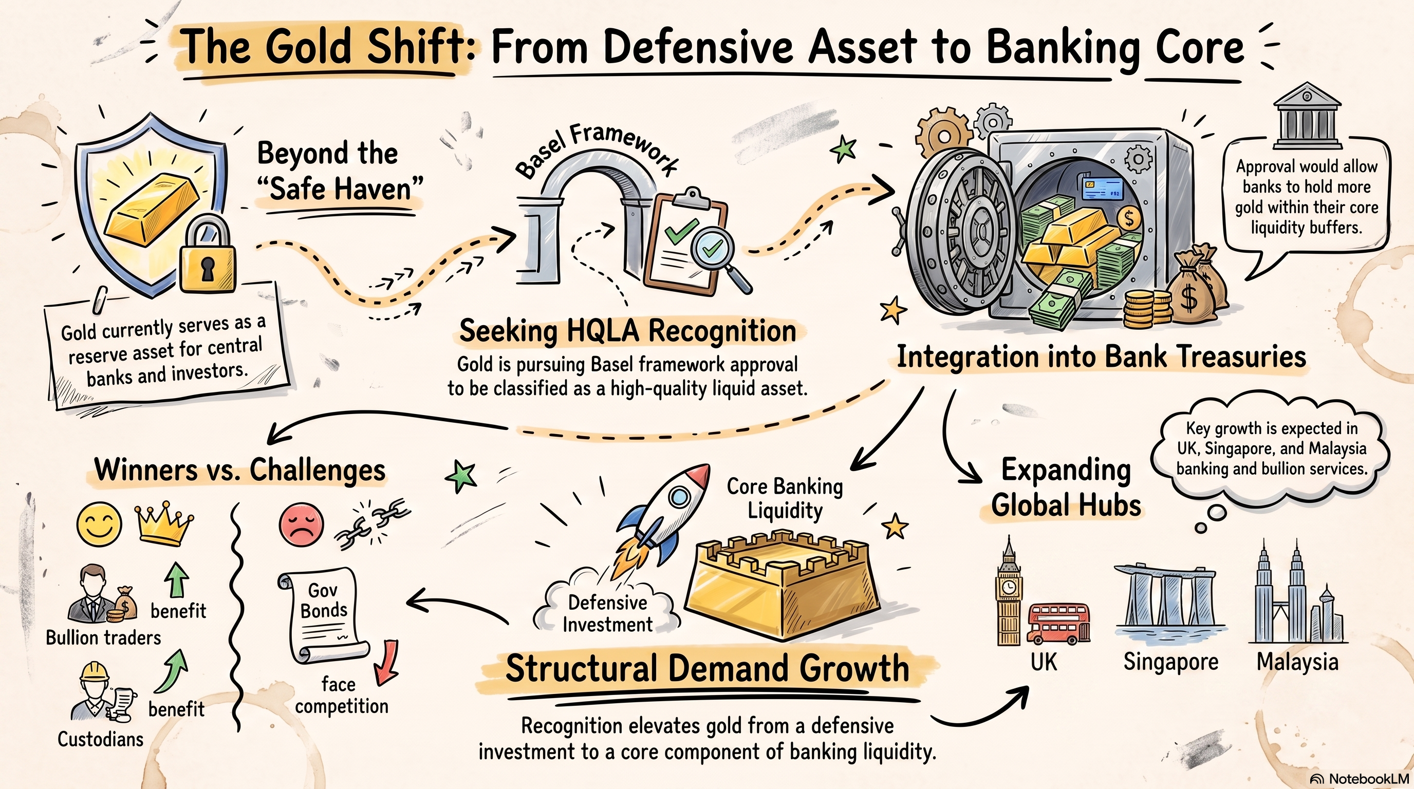 Gold's High-Quality Liquid Asset (HQLA) Bid: Impact Analysis for Banking, Basel Rules and Global Bullion Markets