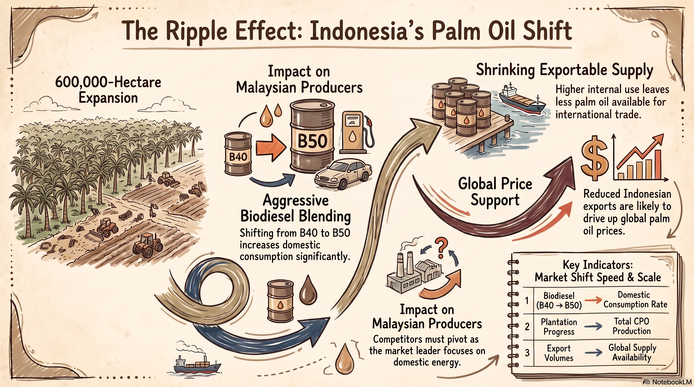 Indonesia Palm Oil Expansion Plan: Impact Analysis on Biodiesel, Global Supply and Investors