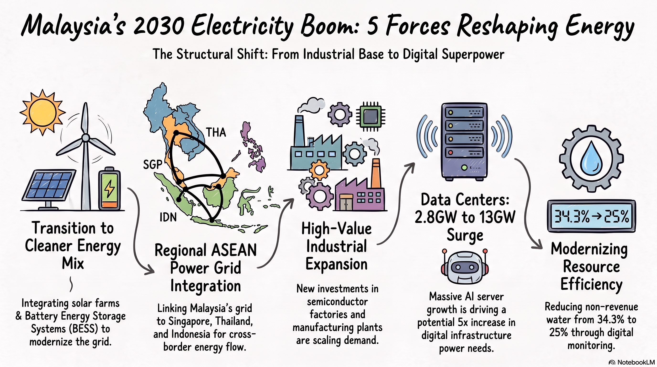 Malaysia Power Sector Outlook 2026–2030: Data Centres, BESS, Nuclear & ASEAN Grid