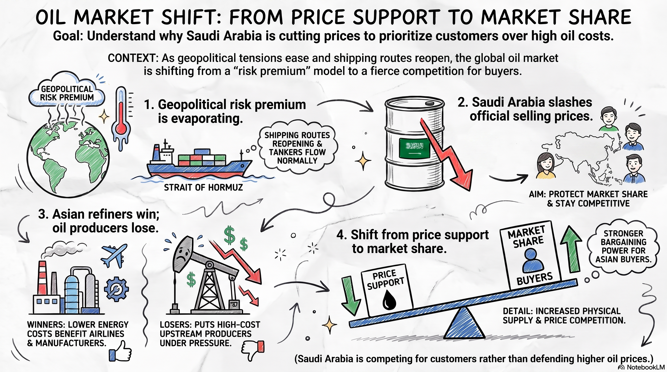 Saudi Arabia's Oil Price Cuts: Impact Analysis for Global Energy Markets, OPEC+ and Investors